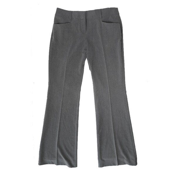 Ricki's Flared Dress Pants Career Work Trousers Grey Slacks Normcore Office - Picture 10 of 10